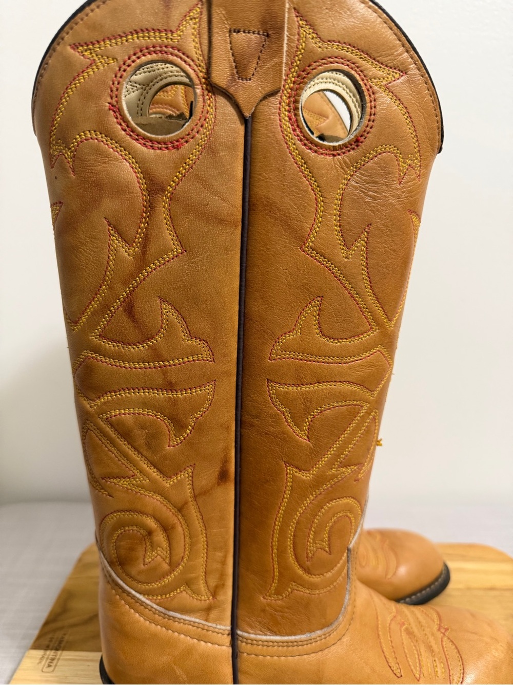 Texas Vintage Women's Low Heel Embroidered Boot Size 5.5 #267023 - Picture 2 of 13